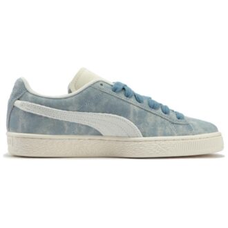 Baskets en daim style nostalgiques « Bleu beige »