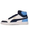 Chaussures de skate Shuffle Mid montantes unisexes bleues et blanches