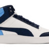 Chaussures de skate Shuffle Mid montantes unisexes bleues et blanches