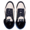 Chaussures de skate Shuffle Mid montantes unisexes bleues et blanches